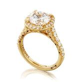 Tacori Engagement Ring Tacori 0.77ctw Diamond Petite Crescent Solid Bottom Ring 18K