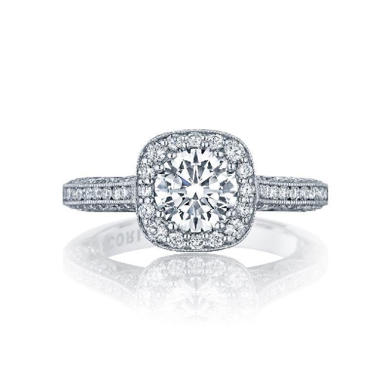 Tacori Engagement Ring Tacori 0.79ctw Classic Crescent Solid Bottom Ring 18K