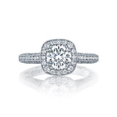 Tacori Engagement Ring Tacori 0.79ctw Classic Crescent Solid Bottom Ring 18K