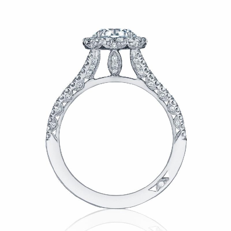 Tacori Engagement Ring Tacori 0.79ctw Diamond Petite Crescent Split 1/2 Way Ring 18K