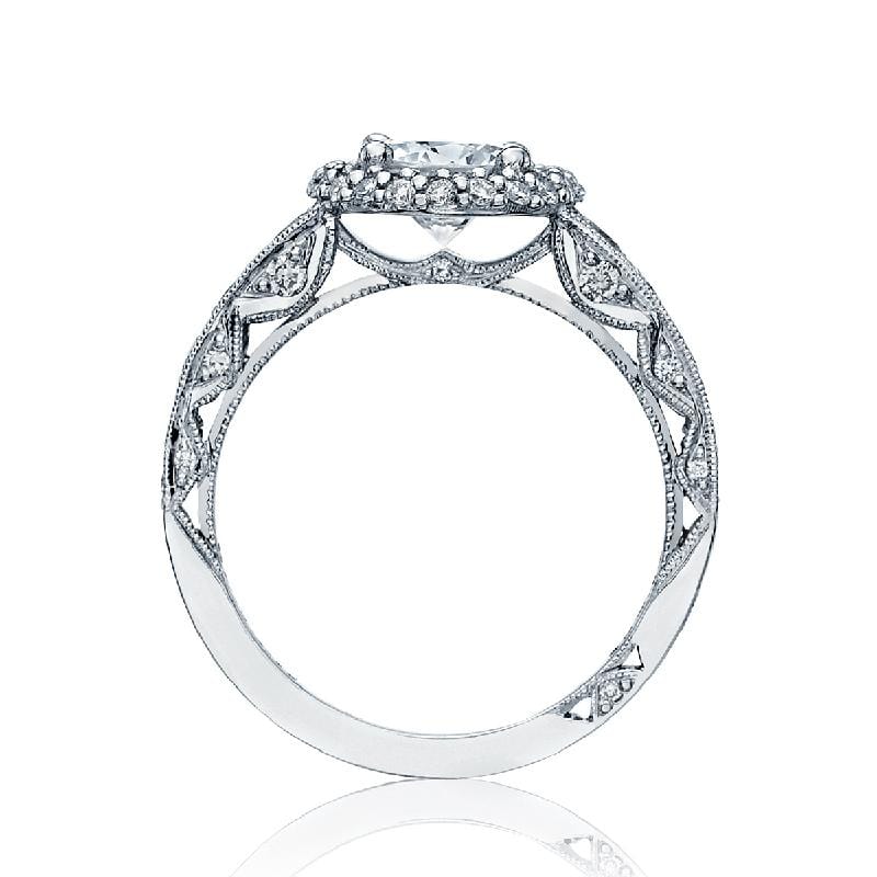 Tacori Engagement Ring Tacori 0.84ctw Diamond Cushion Shape Bloom Halfway Ring 18K