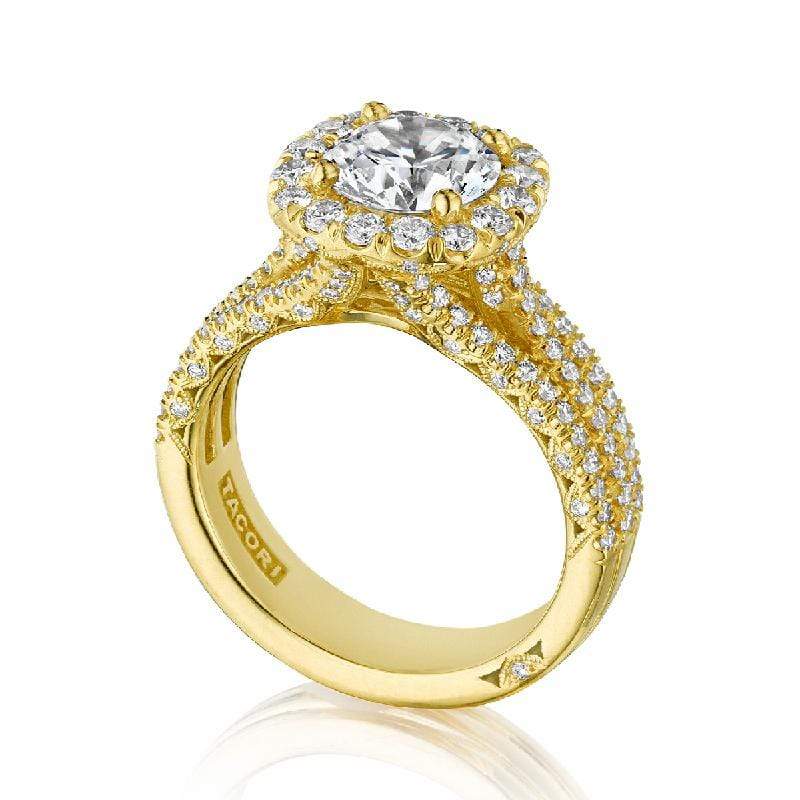 Tacori Engagement Ring Tacori 1.03ctw Diamond Petite Crescent Solid Bottom Ring 18K