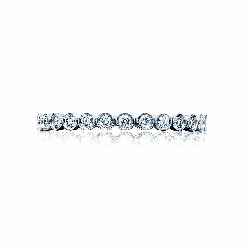 Tacori Wedding Band Tacori 0.20ctw Diamond Sculpted Crescent Solid Bottom Ring 18K