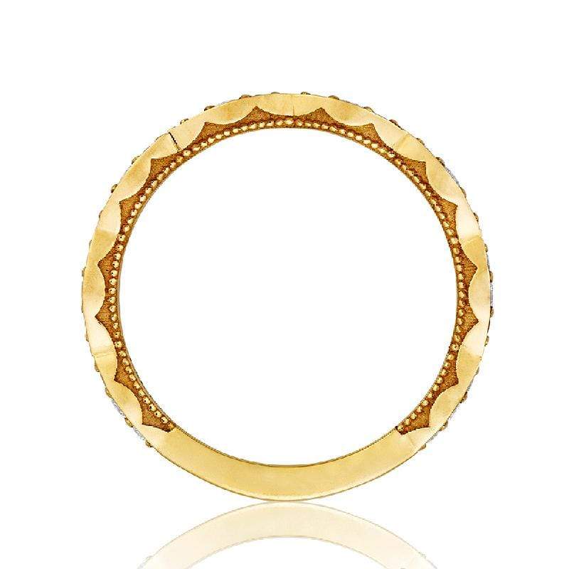 Tacori Wedding Band Tacori 0.27ctw Diamond Marquise Shape Sculpted 3/4 way Crescent Band 18K