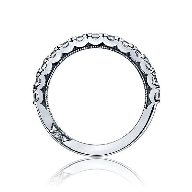 Tacori Wedding Band Tacori 0.81ctw Princess Diamond1/2 way Sculpted Crescent Band 18K