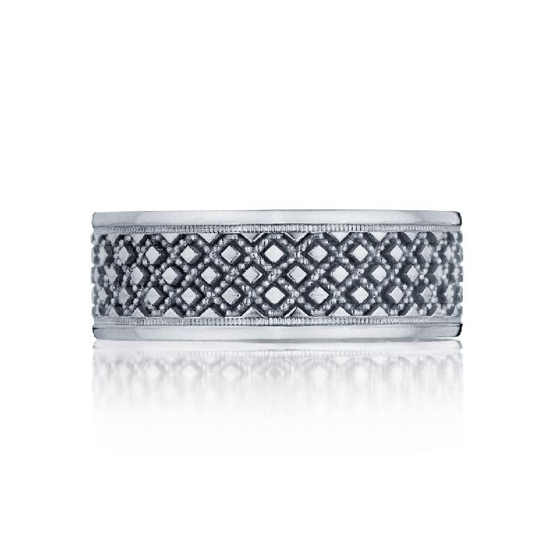 Tacori Wedding Band Tacori 7mm Sculpted Crescent Mens Band 18K