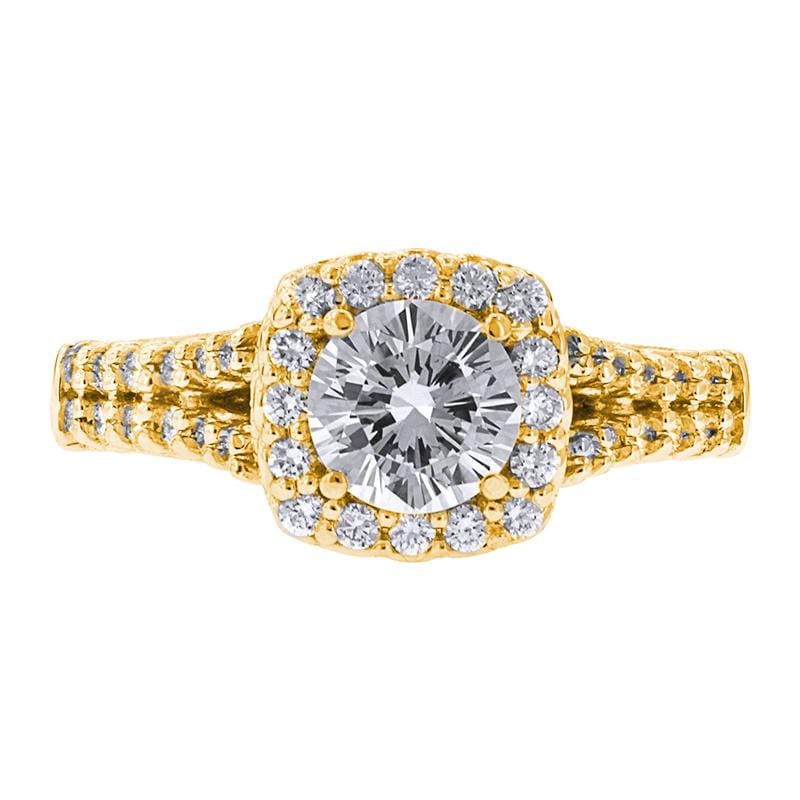 Verragio Engagement Ring 14KY with Moissanite Verragio Renaissance V-913-CU6