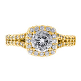 Verragio Engagement Ring 14KY with Moissanite Verragio Renaissance V-913-CU6