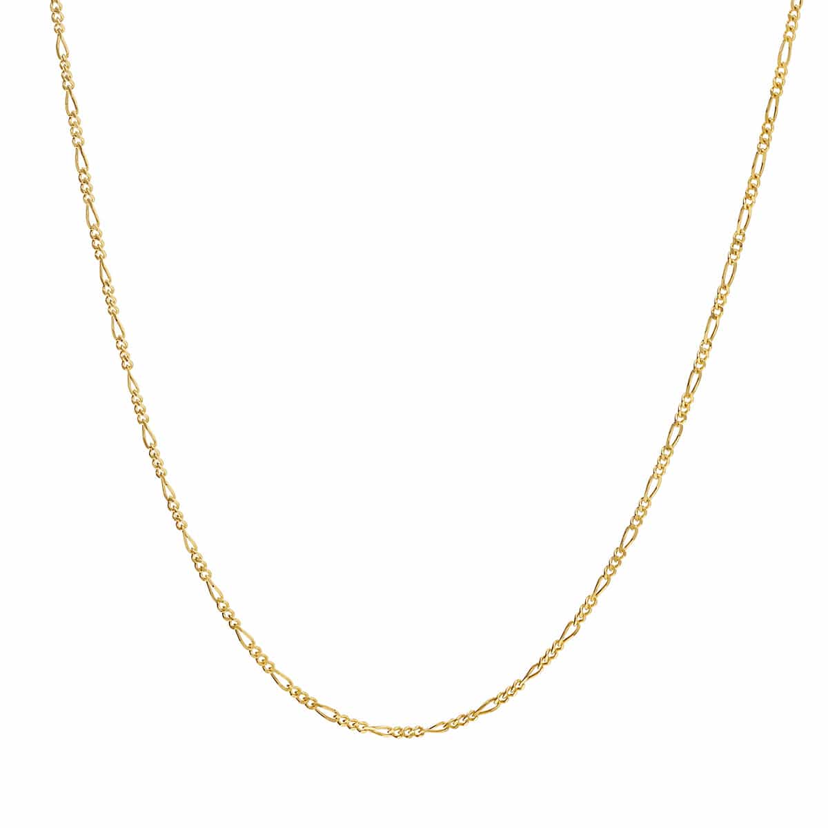 Capri Chain Baby Figaro Light Weight Chain 19" 10KY