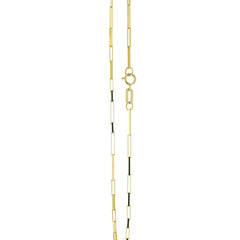 Capri Chain Square link light weight gold chain 22" 14KY
