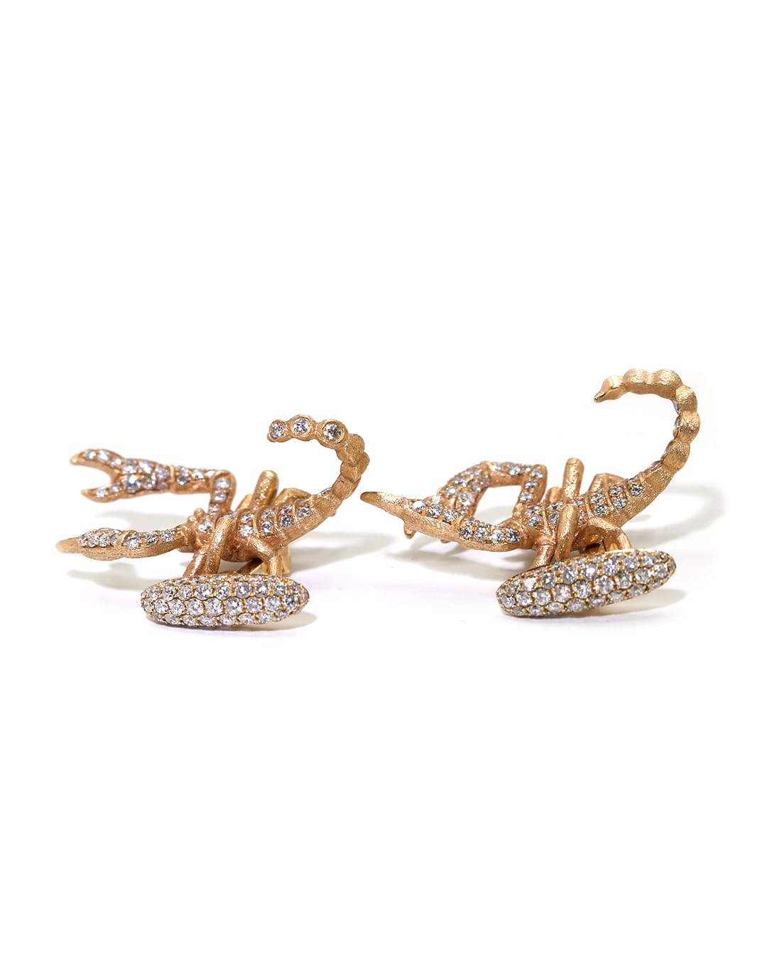 Capri Custom 2.60ctw custom diamond scorpions rose gold cufflings 18K