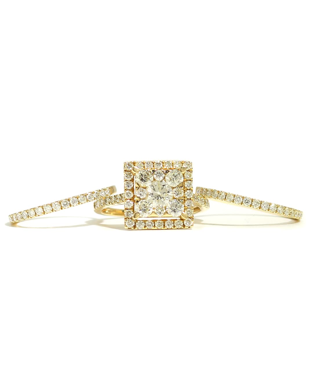 Capri Jewelers Arizona Engagement Ring 2.35ctw diamond three piece wedding set 14k