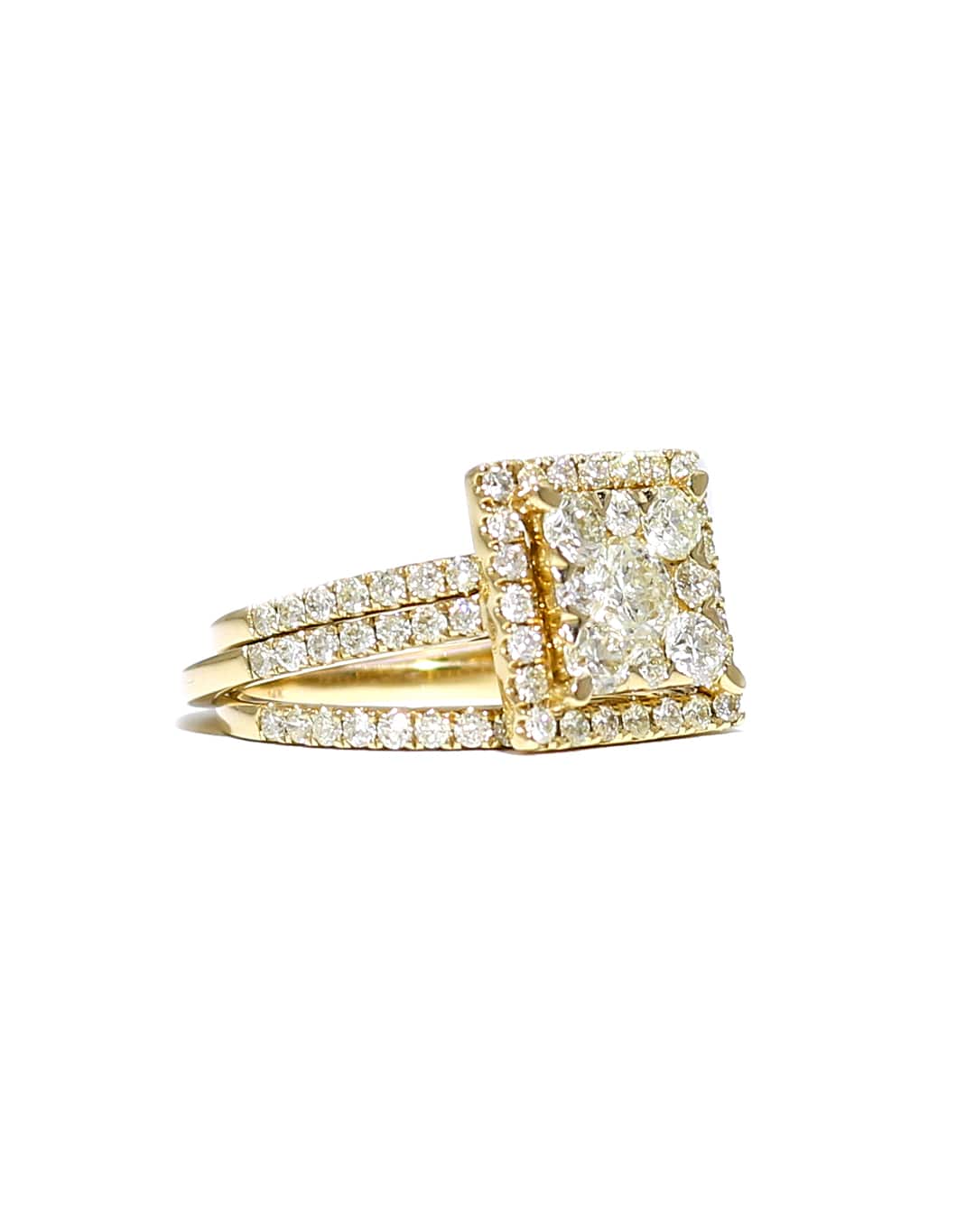 Capri Jewelers Arizona Engagement Ring 2.35ctw diamond three piece wedding set 14k