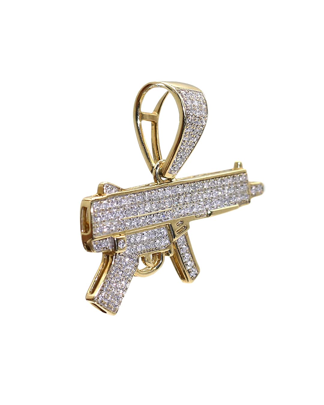Capri Pendant 0.83ctw diamond Uzi gold pendant 10K
