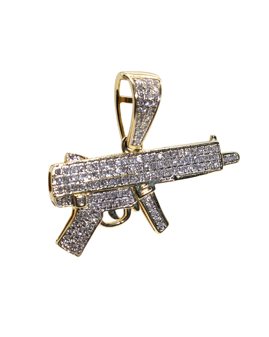 Capri Pendant 0.83ctw diamond Uzi gold pendant 10K