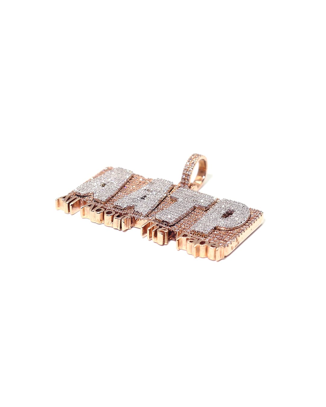 Capri Pendant 0.88ctw diamond All About The Paper rose gold pendant 10K