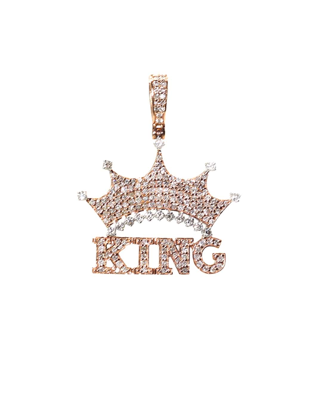 Capri Pendant 1.49ctw diamond King rose gold pendant 10K