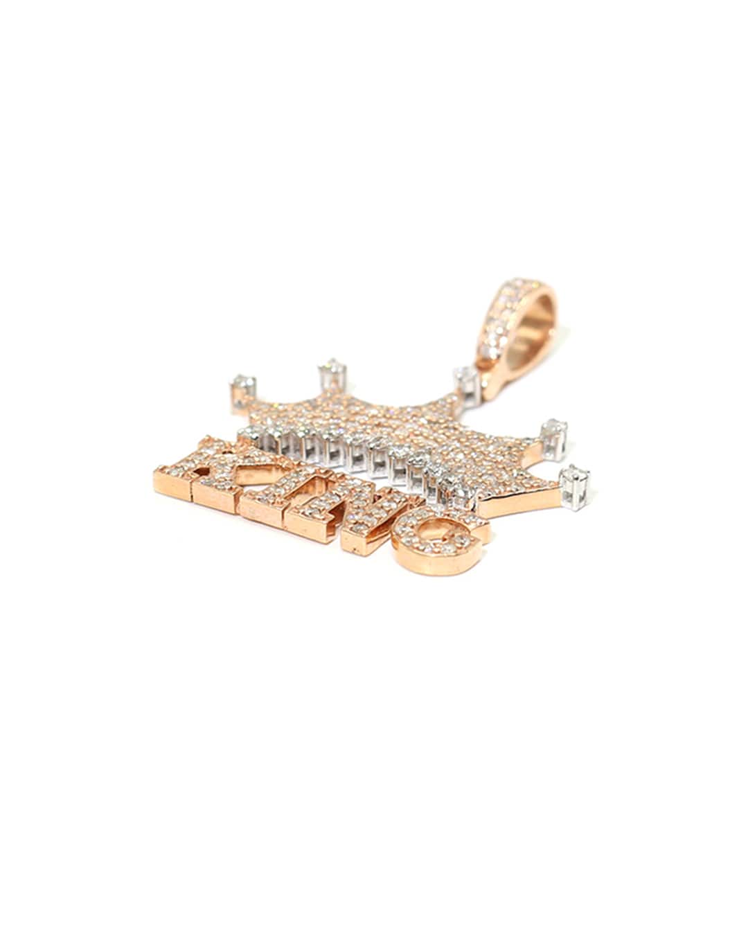 Capri Pendant 1.49ctw diamond King rose gold pendant 10K