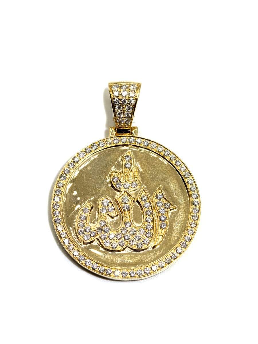 Capri Pendant Allah round diamond pendant
