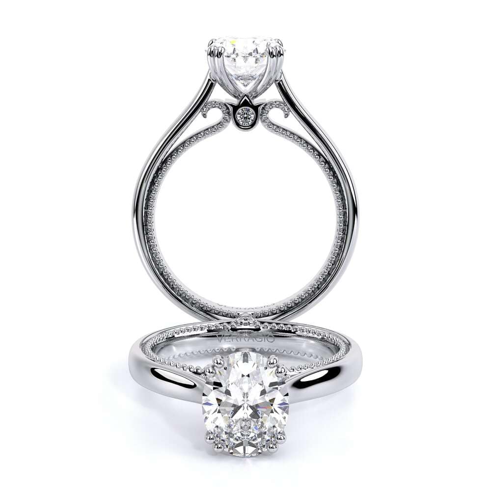 Verragio Engagement Ring Verragio Couture 0418ov Platinum Oval