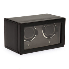 Wolf1834 Watch Winder Cub Double Watch Winder with Cover-Black
