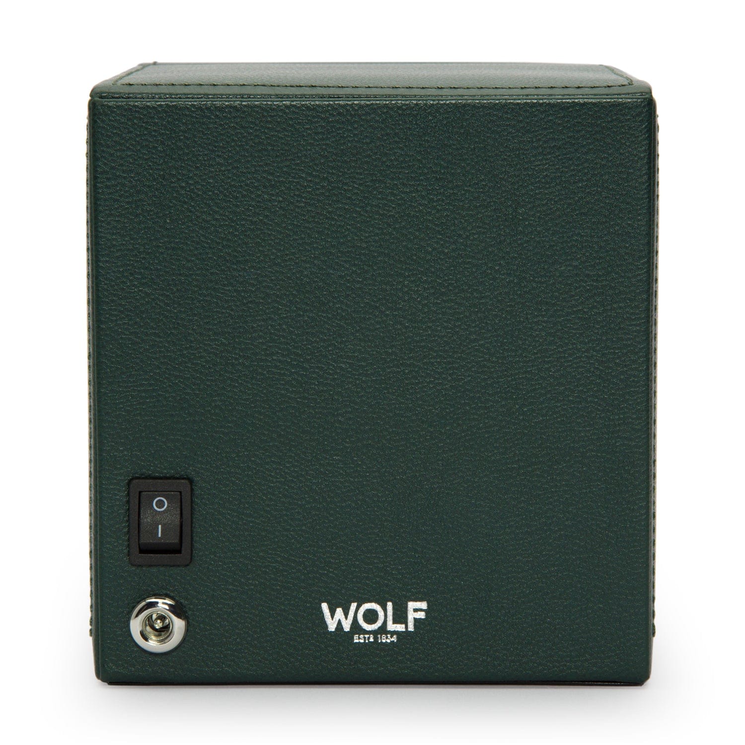 Wolf1834 Watch Winder Cub Single Watch Winder with Cover- Green