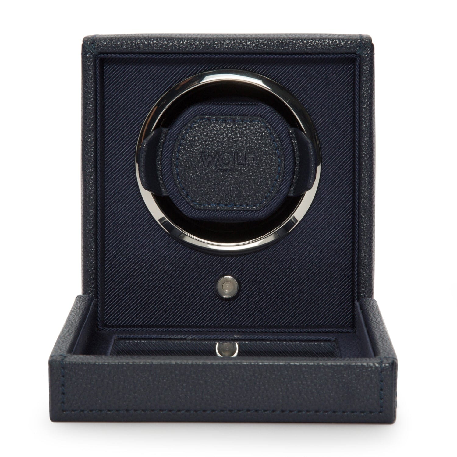 Wolf1834 Watch Winder Cub Single Watch Winder with Cover-Navy