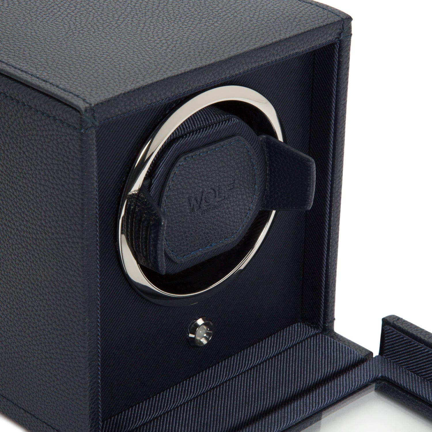Wolf1834 Watch Winder Cub Single Watch Winder with Cover-Navy