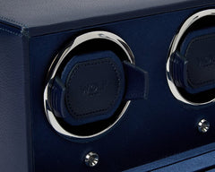 Wolf1834 Watch Winder Double Watch Winder with Cover-Navy
