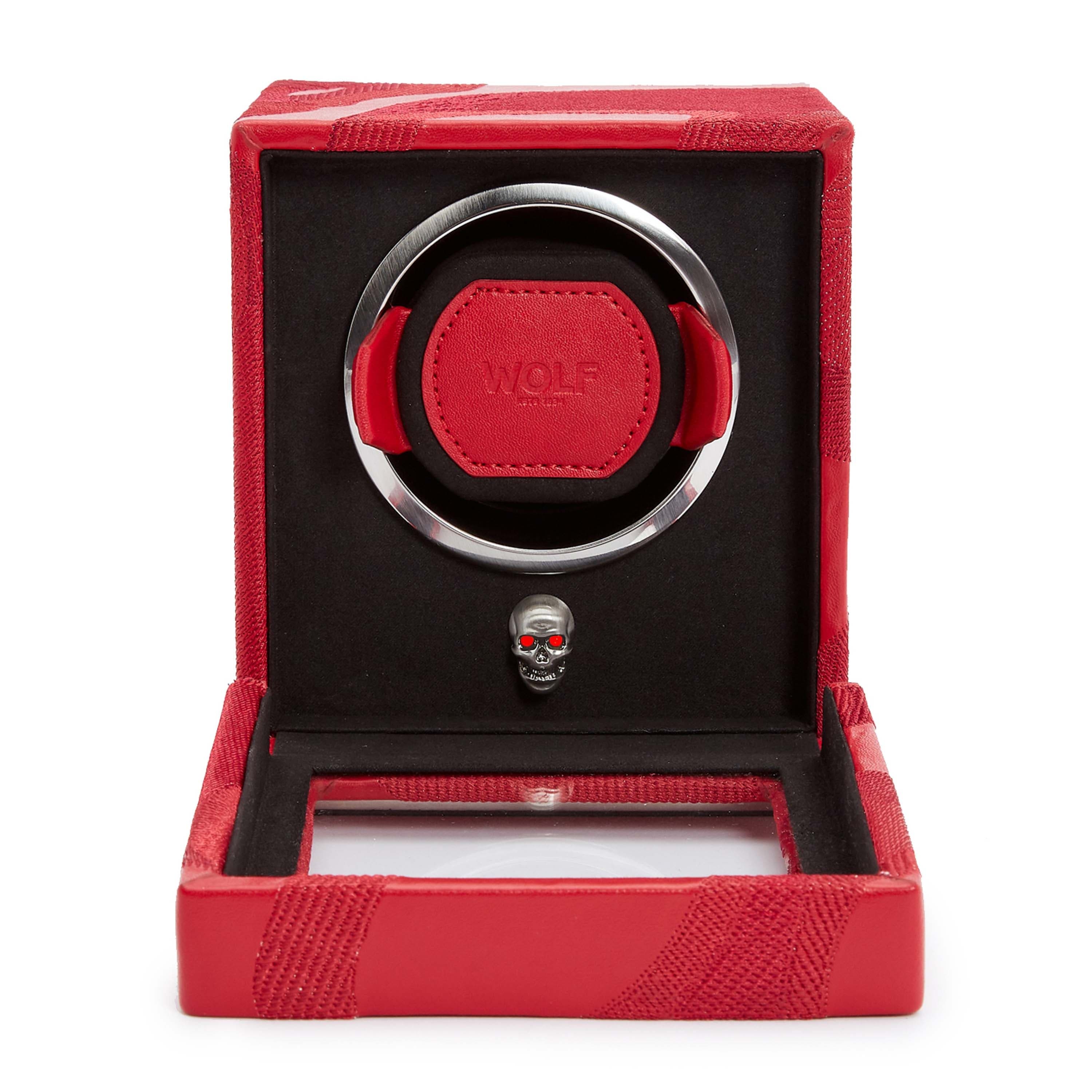 Wolf1834 Watch Winder Memento Mori Single Cub Watch Winder