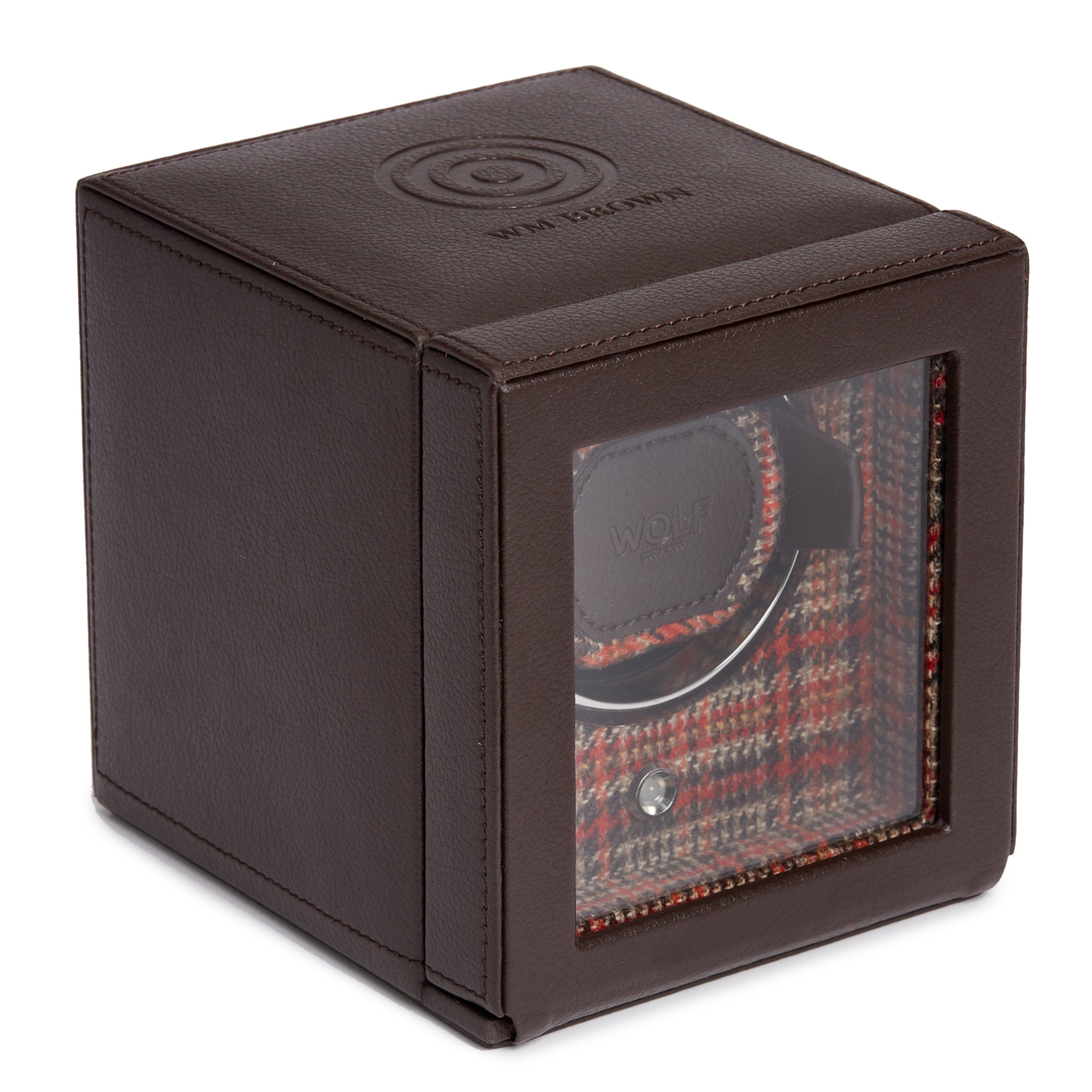 Wolf1834 Watch Winder WM Brown Single Watch Winder