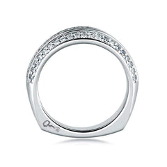 A. Jaffe Engagement Ring A. Jaffe Classic Three Row Diamond Signature Band MRS235