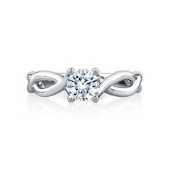 A. Jaffe Engagement Ring A. Jaffe Twisted Shank Engagement Ring MES527