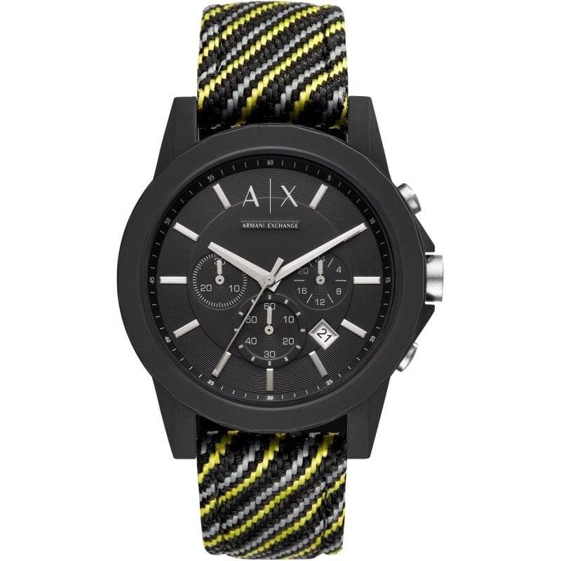 Armani Exchange Watches Armani Exchange Chronograph Black Dial Men's Watch 44mm AX1334