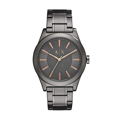 Armani Exchange Watches Armani Exchange Men's Gunmetal Stainless Steel Bracelet Watch 44mm AX2330
