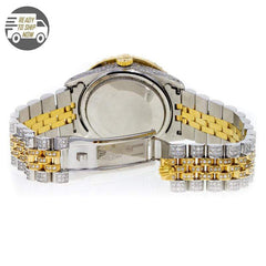 Capri Custom Watch Custom 10ctw Diamond Rolex DateJust 36MM Royal Red Face Watch