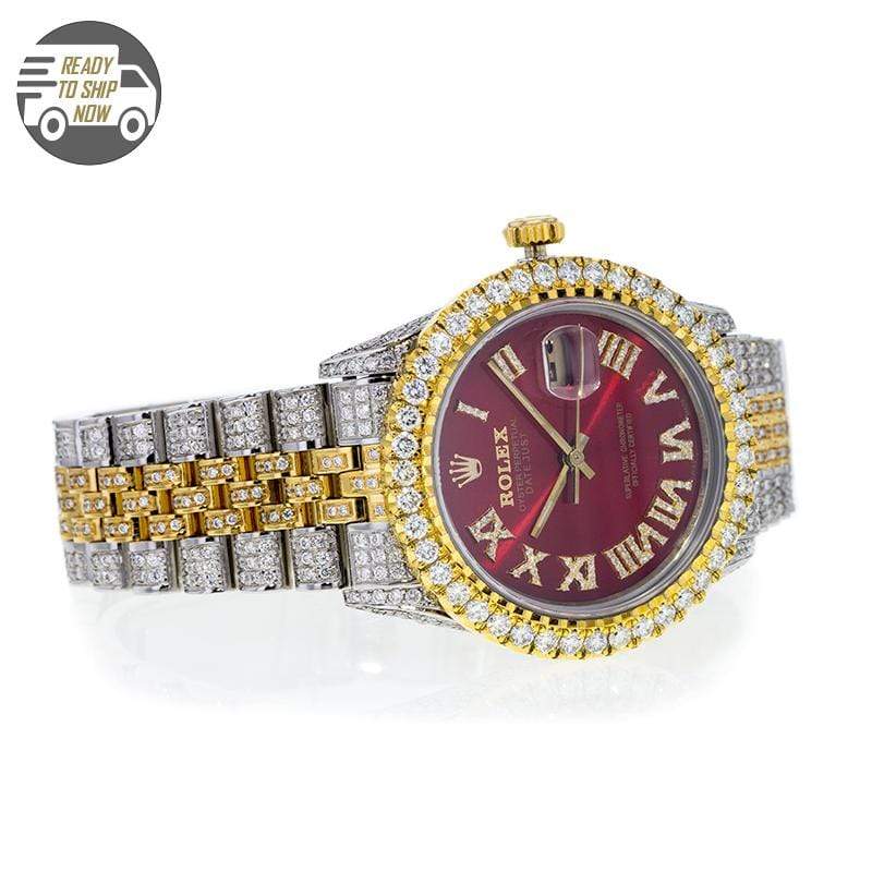 Diamond watch red face Clearance