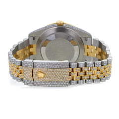 Capri Custom Watch Custom Diamond Rolex DateJust II 41MM Two-Tone Gold Face Watch