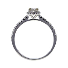 Load image into Gallery viewer, Capri Engagement Ring 5/8CTW Diamond Halo Engagement Ring 14K White Gold