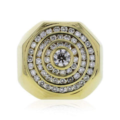 Capri Mens Ring 2.37ctw Diamond Mens Fashion Ring 18K