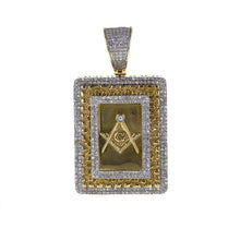 Load image into Gallery viewer, Capri Pendant 1.30ctw Diamond Masonic Pendant 10K