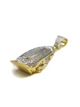 Load image into Gallery viewer, Capri Pendant Barber Clippers 1.05ctw Diamond Yellow Gold Pendant 10K
