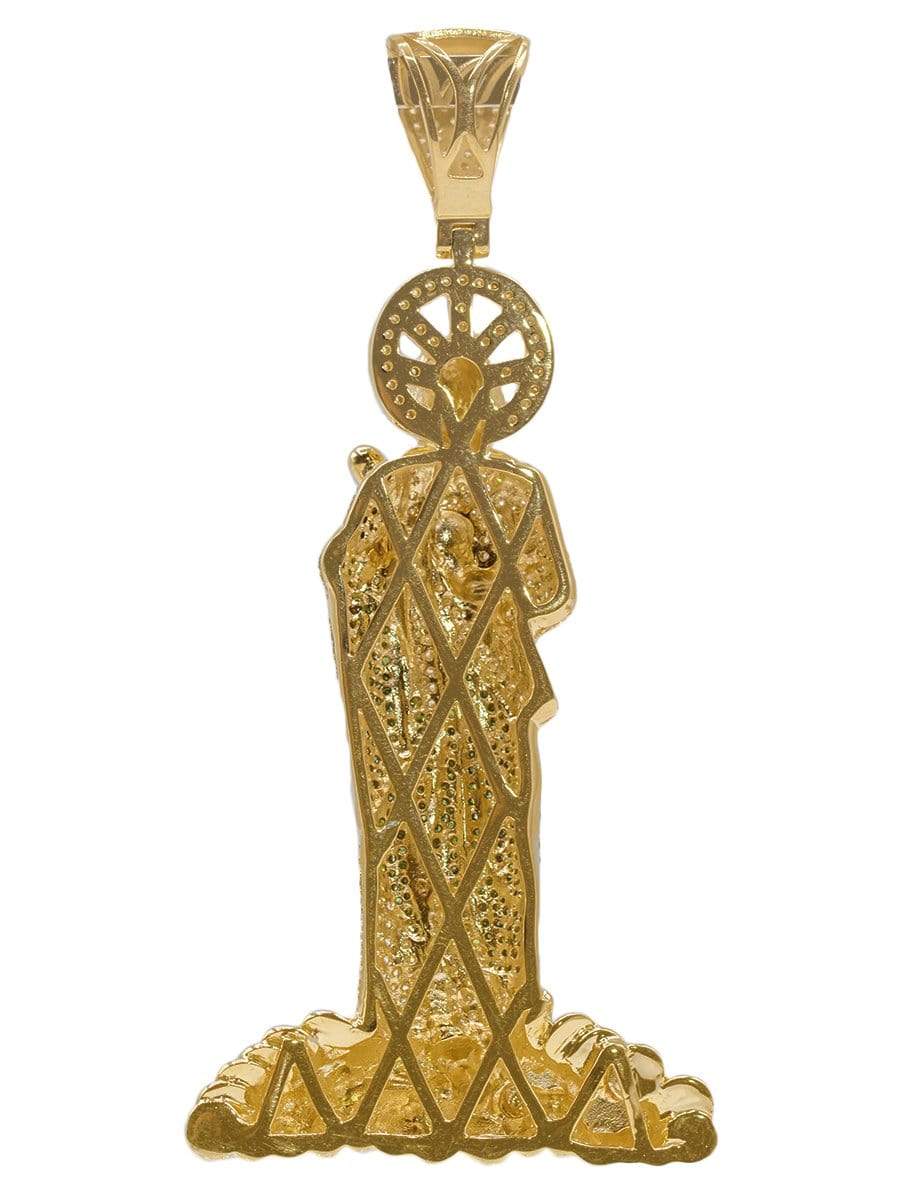 Capri Pendant Large St. Jude / Judas on money Diamond Pendant 10K