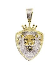Capri Pendant Lion with crown on shield pendant