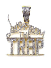 Load image into Gallery viewer, Capri Pendant Live from the Trap 0.92ctw Diamond Yellow Gold Pendant 10K