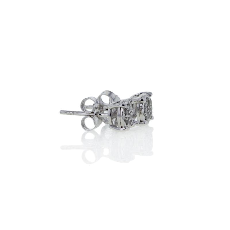 Capri Pendant Set 1/4ctw Diamond Pendant and Earring Set in Sterling Silver