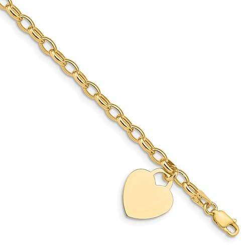 Capri_Q Bracelet Heart Charm Bracelet 14K