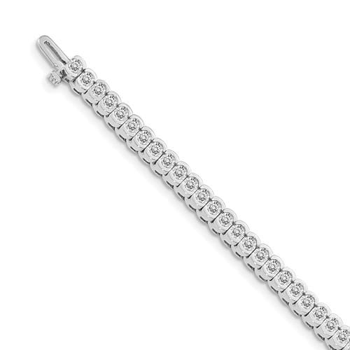 Capri_Q Bracelet Lab Grown Diamond Tennis Bracelet 14KW