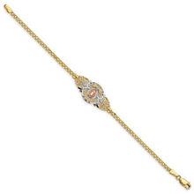 Load image into Gallery viewer, Capri_Q Bracelet Our Lady Of Guadalupe Bracelet 14K