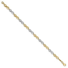 Load image into Gallery viewer, Capri_Q Bracelet Two-Tone Infinity Symbol Bracelet 14K